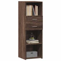 Berkfield Home Highboard Brown Oak 40x42.5x124 cm Engineered Wood - thumbnail 3