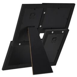 Berkfield Home Collage Photo Frame for 4x(10x15 cm) Picture Black MDF - Size: 10x15 cm - thumbnail 4