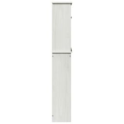 Berkfield Home Washing Machine Cabinet with Shelf with Storage with Door White Solid pine wood - thumbnail 7