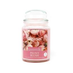 Voltico 18oz Peony Blush Scented Jar Candle - Uplifting Floral Home Fragrance in Pink - thumbnail 5