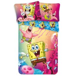 SpongeBob SquarePants Duvet Cover Set in Fuchsia - Size: Single - thumbnail 1