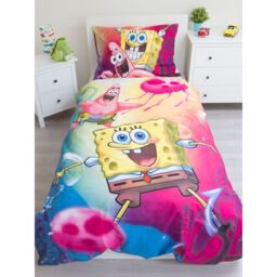 SpongeBob SquarePants Duvet Cover Set in Fuchsia - Size: Single - thumbnail 3