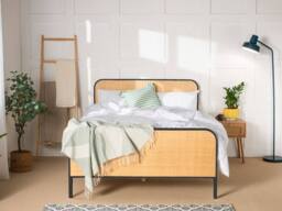 Snuggle Beds Clementine Black Rattan Bed Frame - Size: King - thumbnail 3