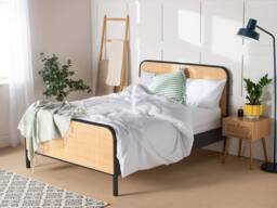 Snuggle Beds Clementine Black Rattan Bed Frame - Size: King - thumbnail 2