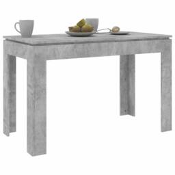 Berkfield Home Durable Dining Table Concrete Grey 120x60x76 cm Engineered Wood - Size: 120 x 60 x 76 cm