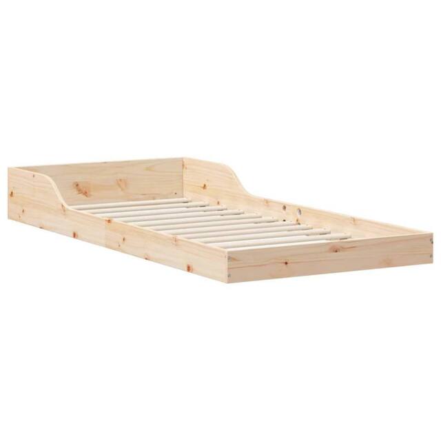 Berkfield Home Brown 75 x 190 cm Solid pine wood in Natural - image 1