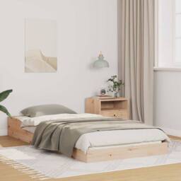 Berkfield Home Brown 75 x 190 cm Solid pine wood in Natural - thumbnail 2