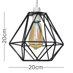 ValueLights Diablo Black Ceiling Pendant Shade - thumbnail 7