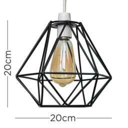 ValueLights Diablo Black Ceiling Pendant Shade - thumbnail 6