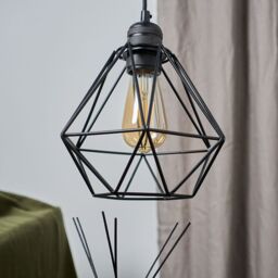 ValueLights Diablo Black Ceiling Pendant Shade - thumbnail 3