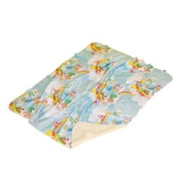Care Bears Fleece Vintage Blanket in Blue - thumbnail 1