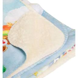 Care Bears Fleece Vintage Blanket in Blue - thumbnail 2