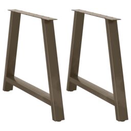 Berkfield Home Coffee Table Legs A-Shaped 2 pcs 100x(72-73) cm Steel in Black - thumbnail 1