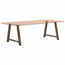 Berkfield Home Coffee Table Legs A-Shaped 2 pcs 100x(72-73) cm Steel in Black - thumbnail 8