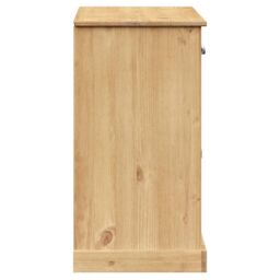 Berkfield Home Sideboard with Drawers VIGO 113x40x75 cm Solid Wood Pine in Brown - Size: 113 x 40 x 75 cm - thumbnail 6