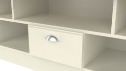 Ready Assembled 2 U Albert 1 Drawer TV & Media Unit (Ready Assembled) in Cream - Size: Large - thumbnail 4