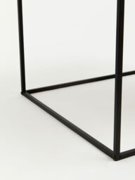 Orsina Natural Rattan Top Coffee Table, Black Metal Frame Coffee Table, Versatile Coffee Table for Home, Indoor - thumbnail 6