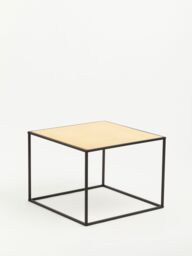 Orsina Natural Rattan Top Coffee Table, Black Metal Frame Coffee Table, Versatile Coffee Table for Home, Indoor - thumbnail 3