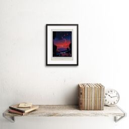 "Artery8 Wall Art Print NASA Space Travel Advert Trappist 1E Artwork Framed 9X7 Inch in Black - Size: W7"" x H9""" - thumbnail 2