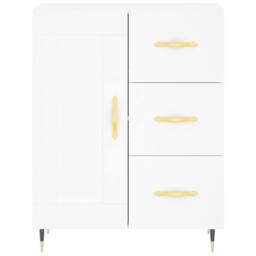 Berkfield Home Highboard White 69.5x34x180 cm Engineered Wood - thumbnail 8