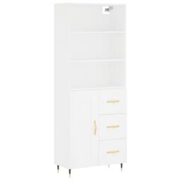 Berkfield Home Highboard White 69.5x34x180 cm Engineered Wood - thumbnail 3