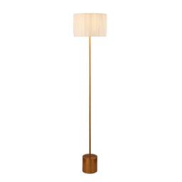 Lighting Collection RAFFIA FLOOR LAMP WHITE & GOLD - thumbnail 2
