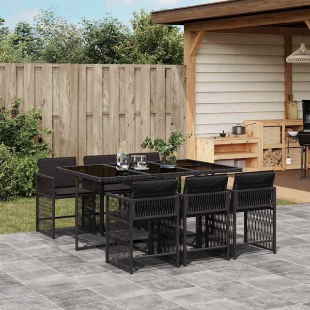 Berkfield Home Garden Dining Set - Black - image 1