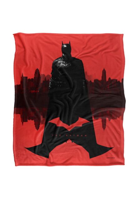 DC Comics The Batman (2022) The Batman Gotham Mirrored Blanket 152 x 127 cm in White - image 1