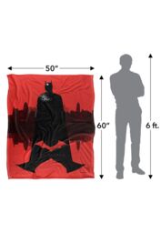 DC Comics The Batman (2022) The Batman Gotham Mirrored Blanket 152 x 127 cm in White - thumbnail 5