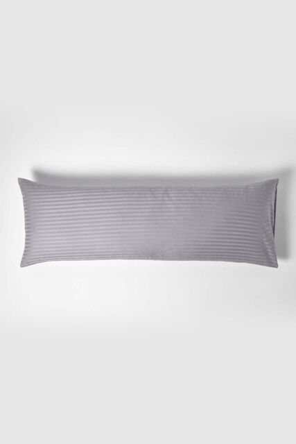 Homescapes Egyptian Cotton Ultrasoft Body Pillowcase 330 TC in Grey - image 1