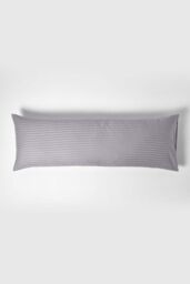 Homescapes Egyptian Cotton Ultrasoft Body Pillowcase 330 TC in Grey