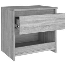 Berkfield Home Bedside Cabinets 2 pcs Grey Sonoma 40x30x39 cm Engineered Wood - Size: 40 x 30 x 39 cm - thumbnail 7