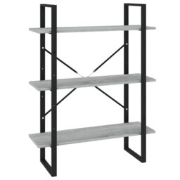 Berkfield Home 5-Tier Book Cabinet Grey Sonoma 80x30x175 cm Engineered Wood - Size: 80 x 30 x 175 cm - thumbnail 5