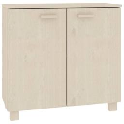Berkfield Home Sideboard HAMAR Honey Brown 85x35x80 cm Solid Wood Pine - Size: 85 x 35 x 80 cm - thumbnail 2