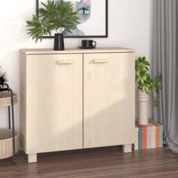 Berkfield Home Sideboard HAMAR Honey Brown 85x35x80 cm Solid Wood Pine - Size: 85 x 35 x 80 cm - thumbnail 1