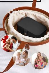 SHEONLY Women's Portable Multi-functional Jewellery Storage Box in Black - thumbnail 6