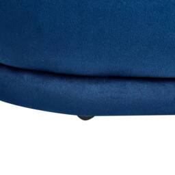 Wyld and Coco Lux Velvet Navy Blue Upholstered Bed Bench - thumbnail 5