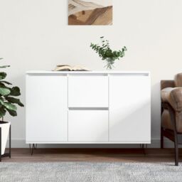 Berkfield Home Sideboard White 104x35x70 cm Engineered Wood - Size: 104 x 35 x 70 cm