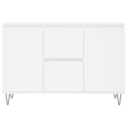 Berkfield Home Sideboard White 104x35x70 cm Engineered Wood - Size: 104 x 35 x 70 cm - thumbnail 5