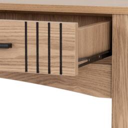 Seconique Tessa 2 Drawer Console Table in Natural - thumbnail 7