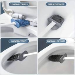 KORVIXA Light Grey Premium Quality Bathroom Toilet Cleaning - Size: 50 cm x 80 cm - thumbnail 5
