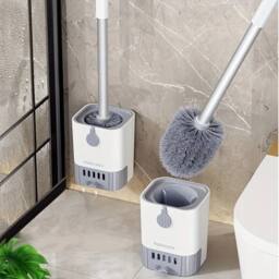 KORVIXA Light Grey Premium Quality Bathroom Toilet Cleaning - Size: 50 cm x 80 cm - thumbnail 4