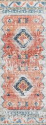 Livabliss Huntington Beach-Global Orange Blue Beige In- & Outdoor Rug in Burnt Orange - Size: 160 cm x 215 cm - thumbnail 2