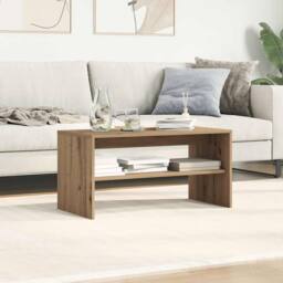 Berkfield Home TV Cabinet Artisan Oak 80x40x40 cm Engineered Wood in Brown - Size: 80 x 40 x 40 cm - thumbnail 4