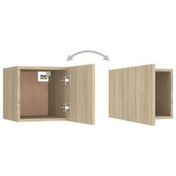 Berkfield Home 5 Piece TV Cabinet Set Sonoma Oak Engineered Wood in Light Oak - thumbnail 9