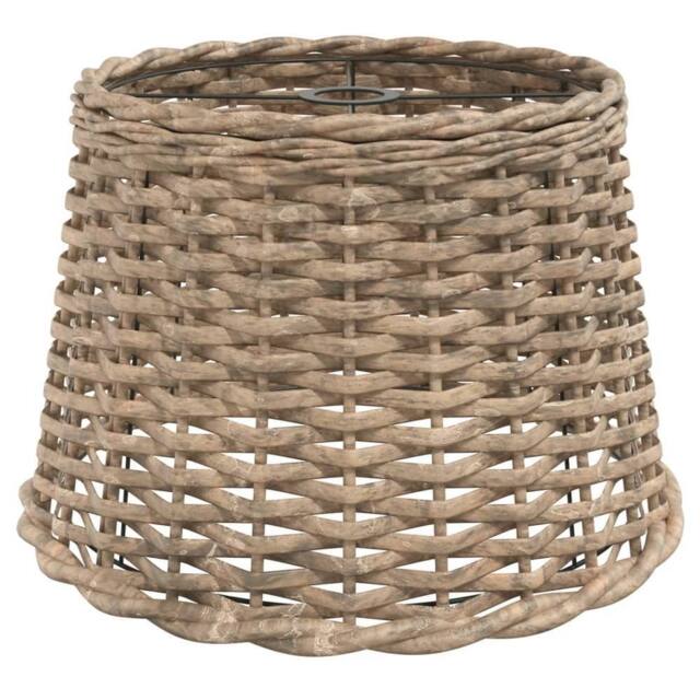 Berkfield Home Ceiling Lamp Shade Brown √ò40x26 cm Wicker - Size: 40x26 cm - image 1