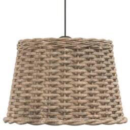 Berkfield Home Ceiling Lamp Shade Brown √ò40x26 cm Wicker - Size: 40x26 cm - thumbnail 4