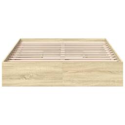 Berkfield Home Modern Bed Frame with Drawers without Mattress Sonoma Oak 120x200 cm in Light Tan - Size: Small Double - thumbnail 4