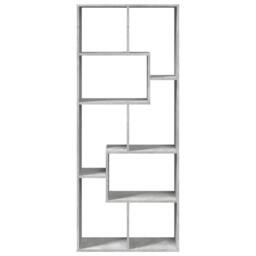 Berkfield Home Room Divider Bookcase Concrete Grey 67x25x161.5 cm Engineered Wood - thumbnail 5