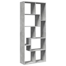 Berkfield Home Room Divider Bookcase Concrete Grey 67x25x161.5 cm Engineered Wood - thumbnail 1